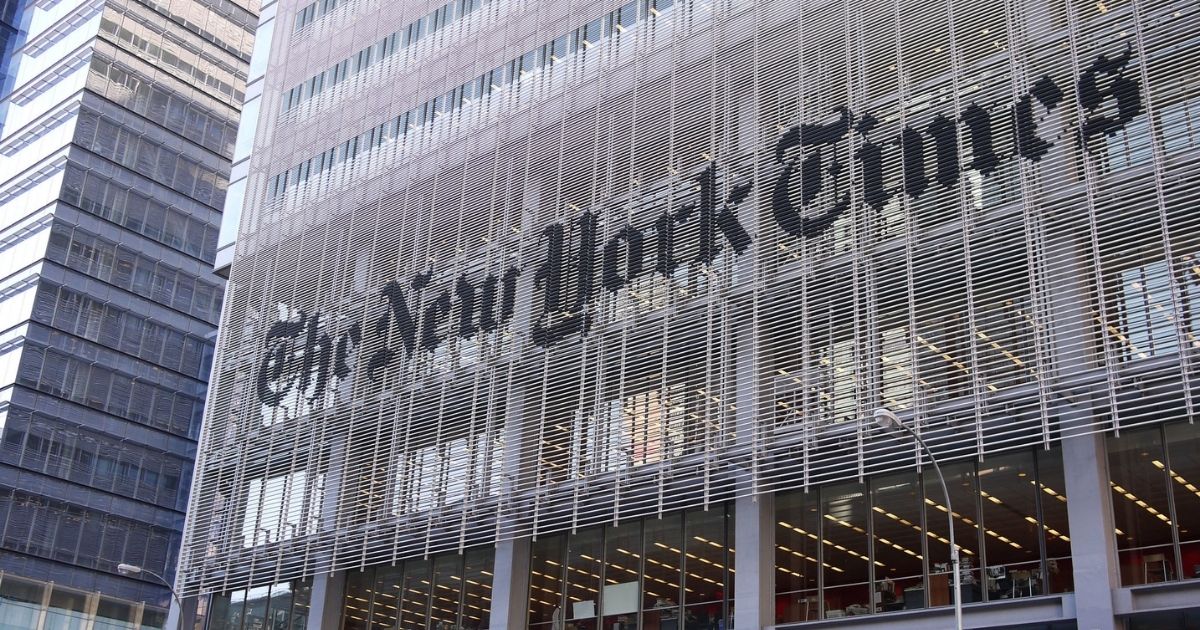 The New York Times building.