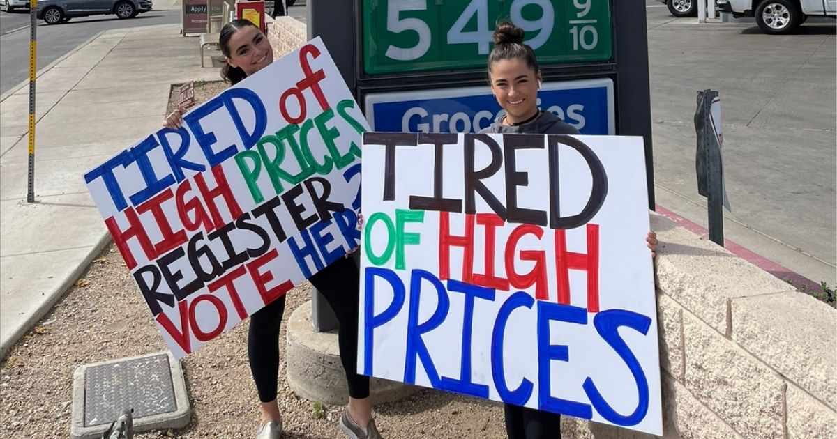 GOP volunteers in Arizona are registering voters at gas stations, hoping voters will make the connection between Biden's energy policies and rising gas prices.