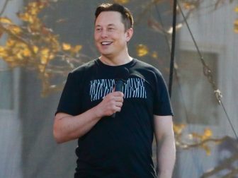 SpaceX and Tesla CEO Elon Musk speaking at event, Sept. 22, 2020.