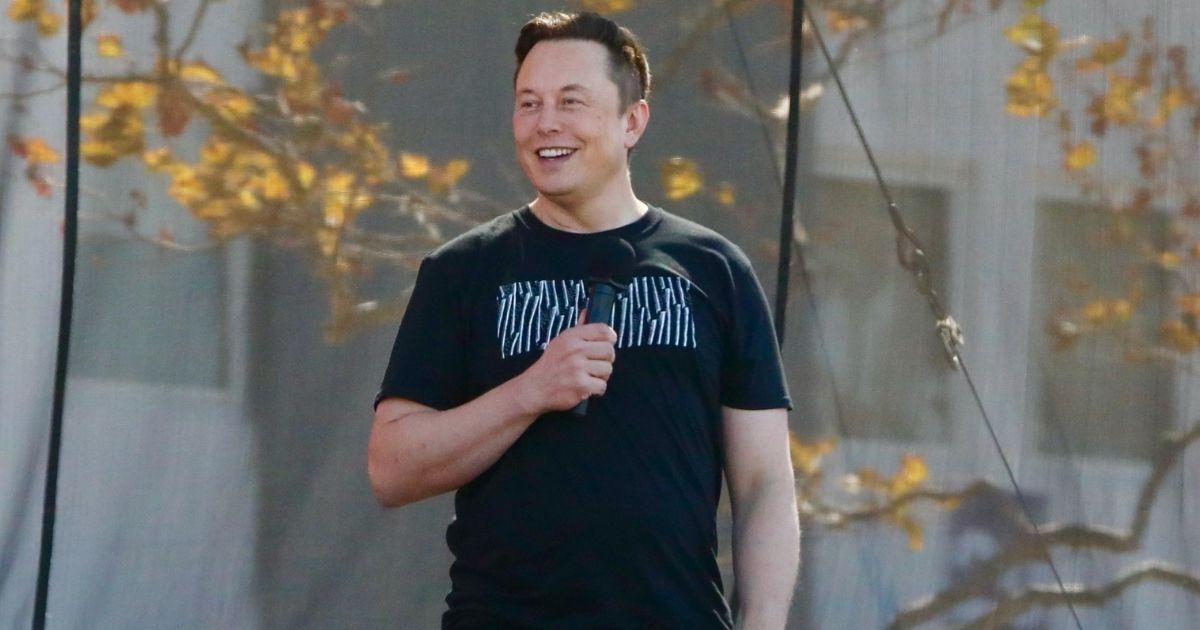 SpaceX and Tesla CEO Elon Musk speaking at event, Sept. 22, 2020.