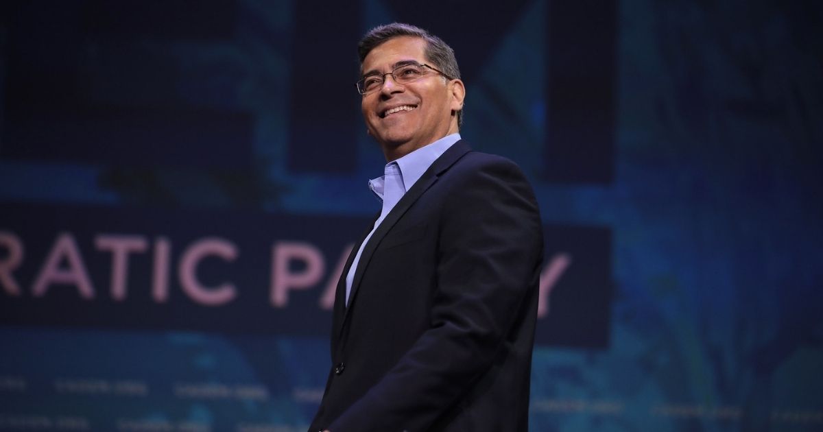 Xavier Becerra speaking with attendees at the 2019 California Democratic Party State Convention. (Gage Skidmore / Flickr)