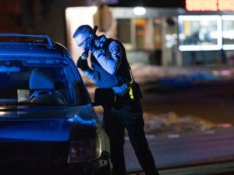 The Minneapolis Police Department responds to a car crash on the evening of February 5, 2020, at the intersection of Lyndale Avenue South and West 25th Street in Minneapolis, Minnesota. At the time of publication of these images, details about the crash was not known. (Tony Webster / Flickr)