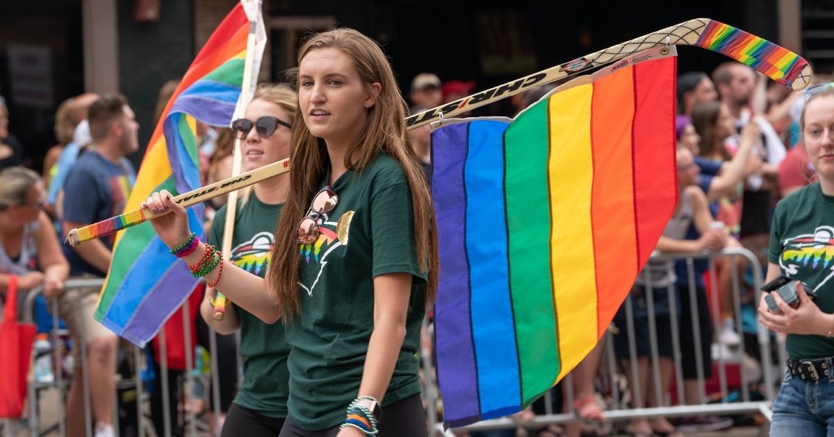 Pride Parade in downtown Minneapolis, Minnesota, on June 24, 2018