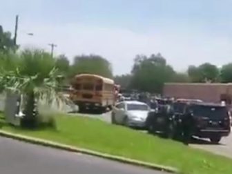 Desperate Parents Wait Outside Robb Elementary School in Uvalde, Texas