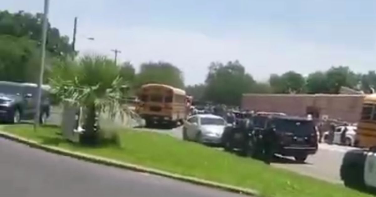 Desperate Parents Wait Outside Robb Elementary School in Uvalde, Texas