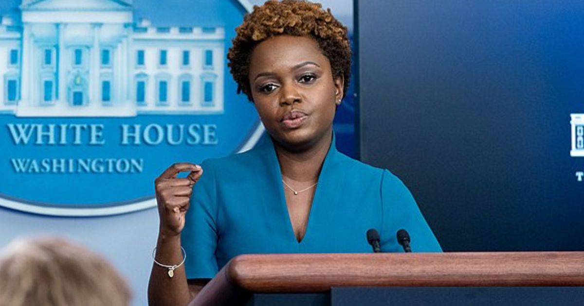 Karine Jean-Pierre, the future White House press secretary, held a briefing at the White House on July 30, 2021.