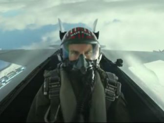 Tom Cruise portrays Navy pilot Capt. Pete "Maverick" Mitchell in the movie "Top Gun: Maverick."