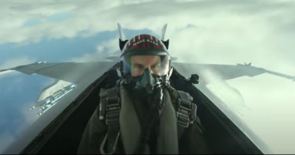 Tom Cruise portrays Navy pilot Capt. Pete "Maverick" Mitchell in the movie "Top Gun: Maverick."