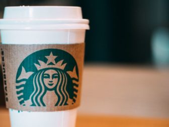 Picture of a Starbucks coffee.