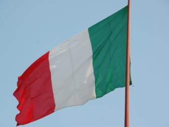 Photo of Italian flag.