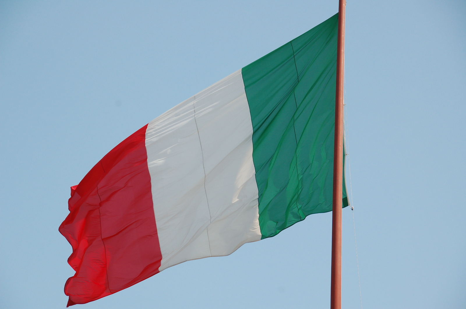 Photo of Italian flag.