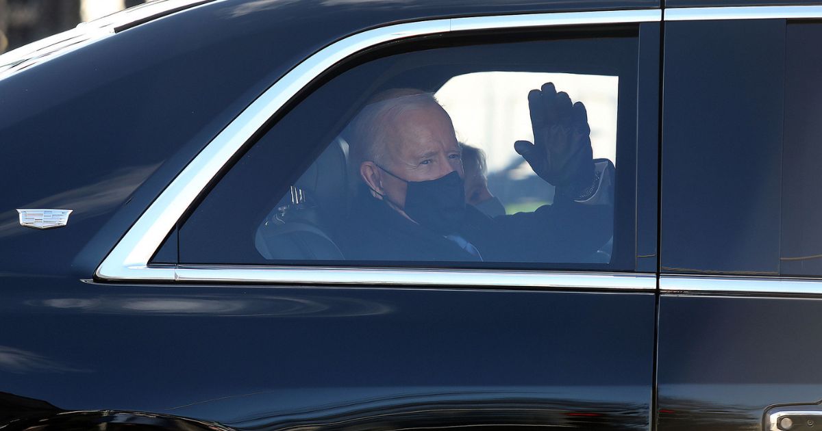 The motorcade of the 46th President of the United States Joseph R. Biden passes by as U.S. Customs and Border Protection officers and agents provide security in support of the 59th Presidential Inauguration in Washington D.C, January 20, 2021. Photo credit: Dusan Ilic, U.S. Customs and Border Protection via Flickr