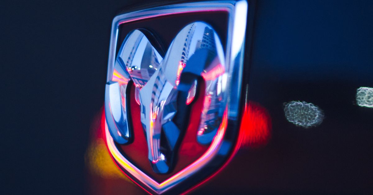 Picture of a Dodge logo.