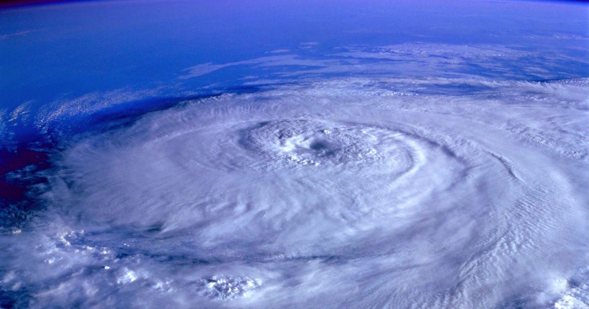 Eye of the Storm Image from Outer Space