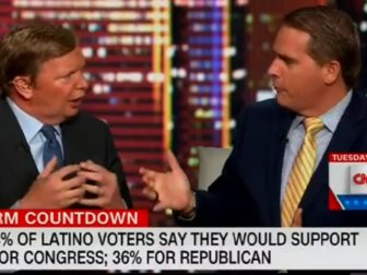 Former President Barack Obama adviser Jim Messina, left, and Scott Jennings, who served as a special assistant to the president during former President George W. Bush's administration, appear on "CNN Tonight" on Wednesday.