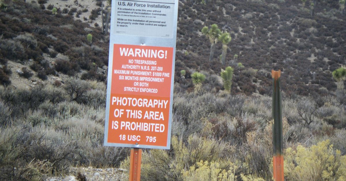 Area 51 closed range in Nevada.