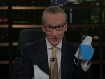 Bill Maher told his audience he would include several types of masks in his "uber-woke" Halloween costume.