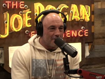 Joe Rogan talks on his podcast Saturday.