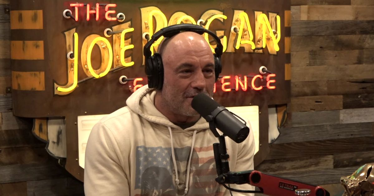 Joe Rogan talks on his podcast Saturday.