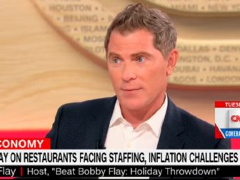 Celebrity chef Bobby Flay is interviewed Friday on "CNN This Morning."