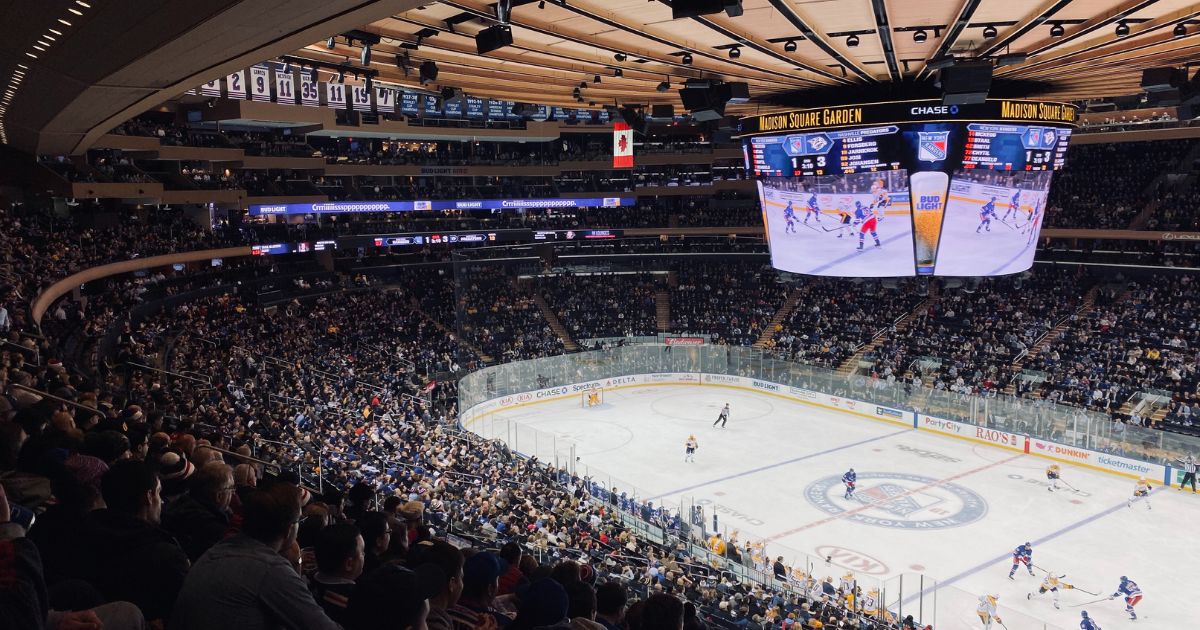 Rangers vs Predators at Madison square garden msg