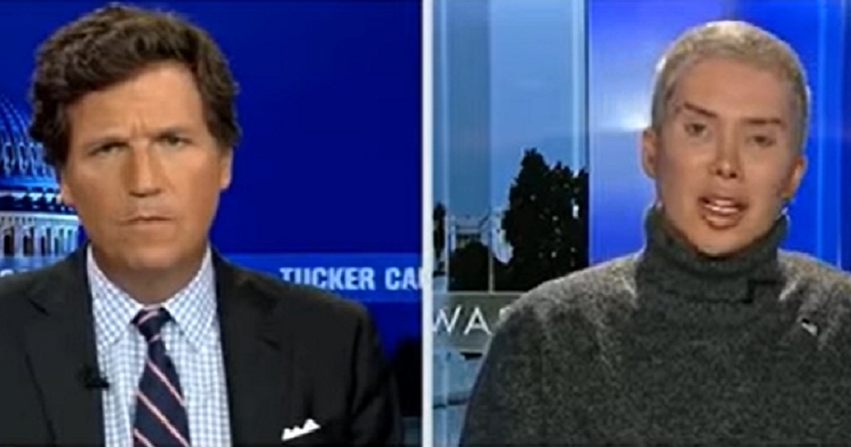 "Tucker Carlson Tonight" host Tucker Carlson interviews British social media influencer Oli London on Friday.