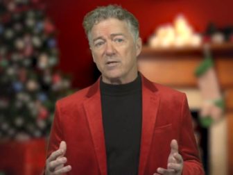 Republican Sen. Rand Paul of Kentucky reads a Christmas poem.