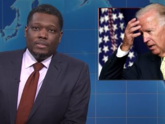 During a news skit on "Saturday Night Live' on Saturday, comedian Michael Che made fun of President Joe Biden's mental abilities, sparking outrage from leftists.