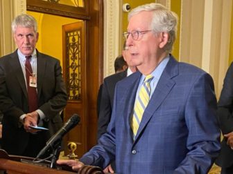 Senate Minority Leader Mitch McConnell is trying to pass a new spending bill with the Democrats.