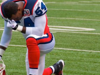 A couple of the Buffalo players made a point of kneeling on the field, before the start of the game, to pray to whatever gods they hoped would help them win the game. Which they did. So maybe prayer works...