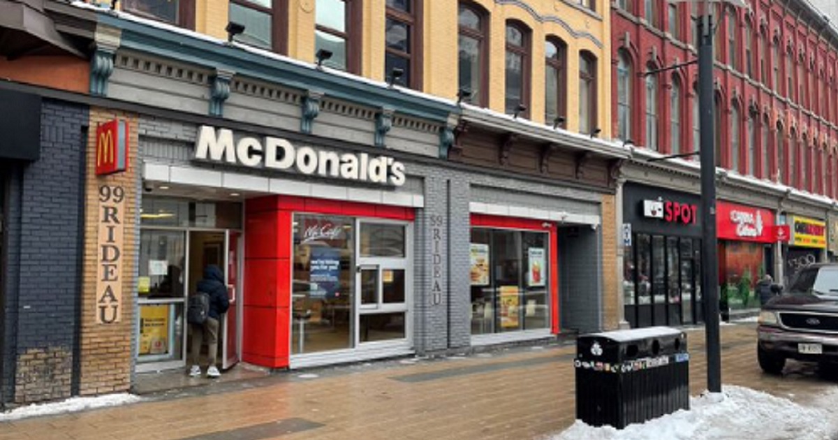 A McDonald's location in Ottawa, Canada, is closing.