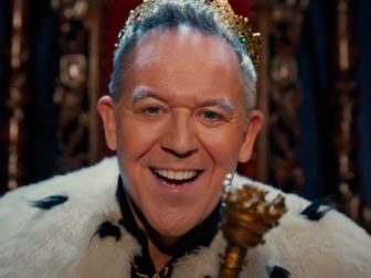 Fox News host Greg Gutfeld will star in his own Super Bowl commercial on Sunday.