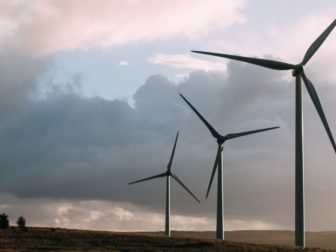 Picture of three wind turbines.