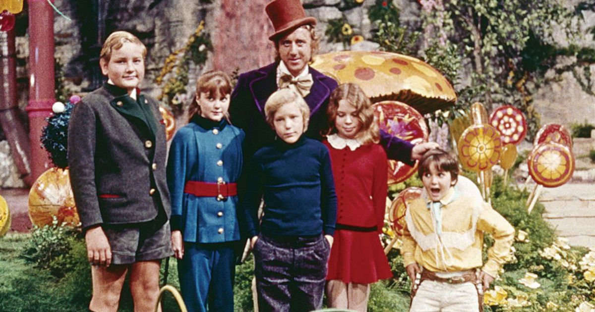 Gene Wilder, center, played Willy Wonka in the 1971 film "Willy Wonka and the Chocolate Factory."