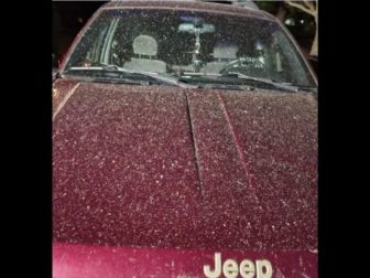 Residents of multiple states were baffled Thursday as a strange dust coated vehicles