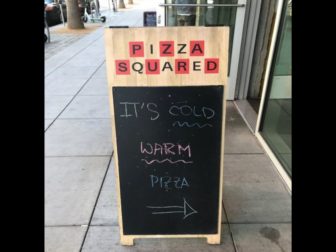 An employee at Pizza Squared in San Francisco was fired after telling police officers that they were not welcome in the shop.