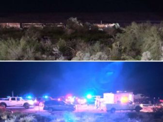 images of an Arizona train derailment