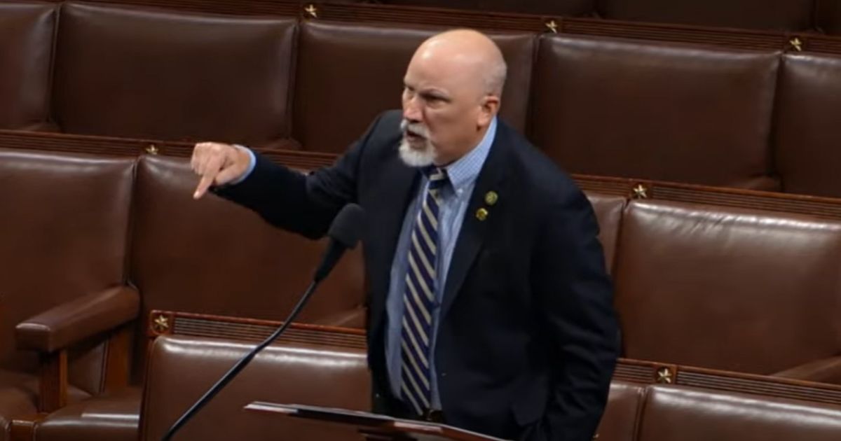 Republican Rep. Chip Roy of Texas speaks on the House floor Wednesday.