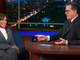 Vice President Kamala Harris appears on "The Late Show with Stephen Colbert."