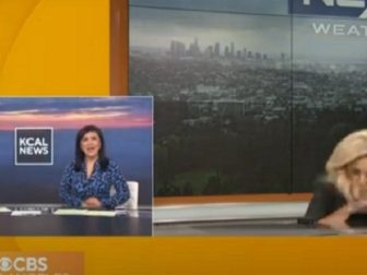 Meteorologist Alissa Carlson of KCAL-TV in Los Angeles suffers a medical episode on the air Saturday morning.