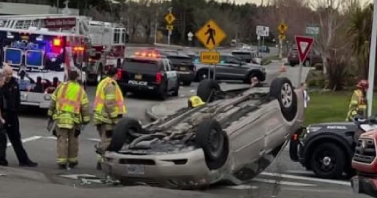 This YouTube screen shot shows the accident in which two teenage heroes saved an infant.