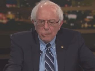 Vermont Sen. Bernie Sanders appears on HBO's "Real Time with Bill Maher" on March 3.