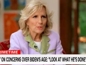 First lady Jill Biden is interviewed on CNN's "Primetime."