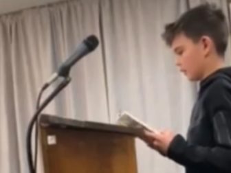 Knox Zajac, an 11-year-old student, recently read a book containing pornographic material during his school board meeting in Windham, Maine.