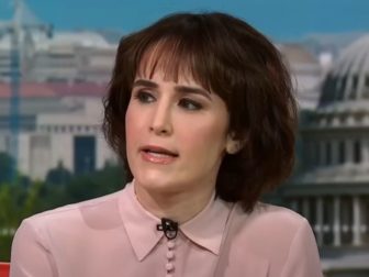 Abby Grossman speaks during an appearance on MSNBC.