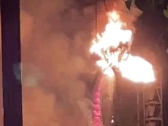 On Saturday, a 45-foot-tall dragon prop caught fire during the "Fantasmic" show at Disneyland.