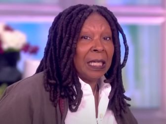 This YouTube screen shot shows Whoopi Goldberg on 'The View.'