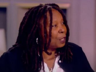 "The View" co-host Whoopi Goldberg is pictured on the set of Tuesday's show.