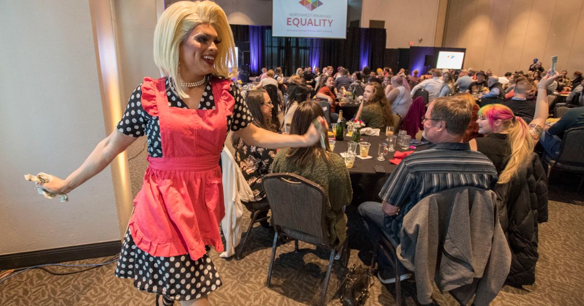 The Northwest Arkansas Democrat-Gazette posted photos of the "Fayetteville Drag Bunch," which will perform before the annual Northwest Arkansas Pride Parade and Festival.