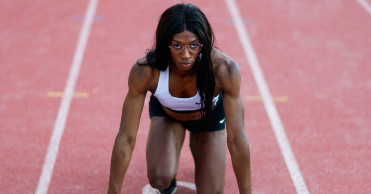 Halba Diouf, a man pretending to be a woman, is complaining that he may not be able to compete against real women in the 2024 Olympics due to new rule changes.